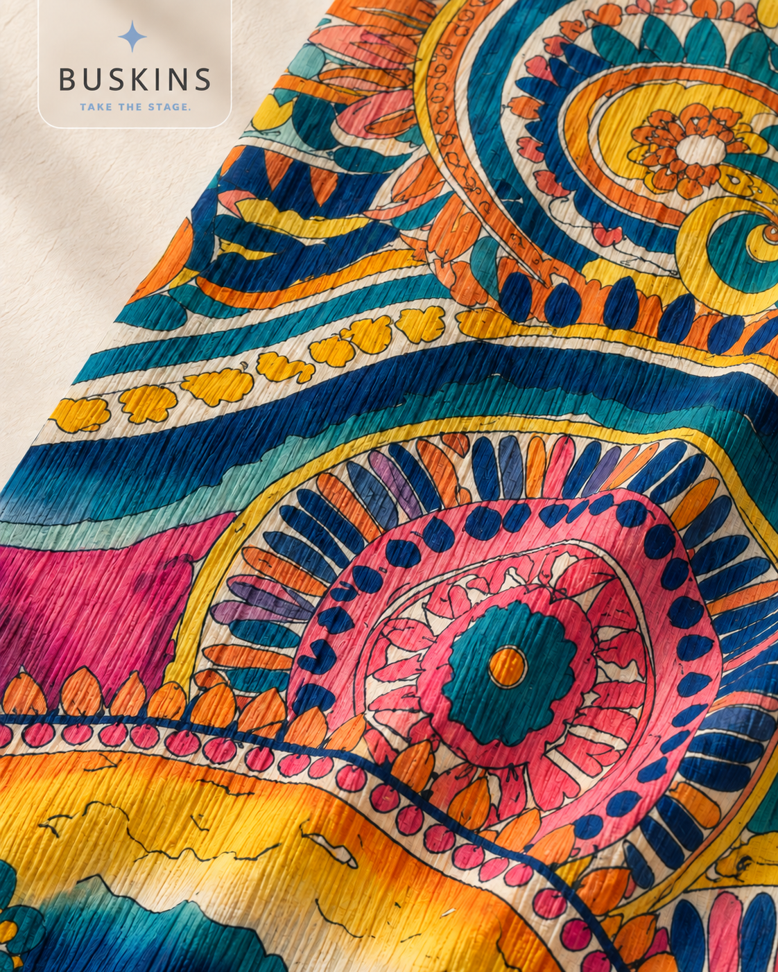 SOLARA Printed Wide-Leg Pants