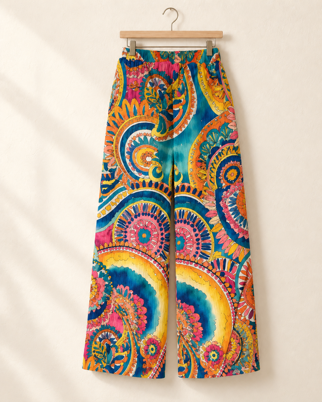 SOLARA Printed Wide-Leg Pants