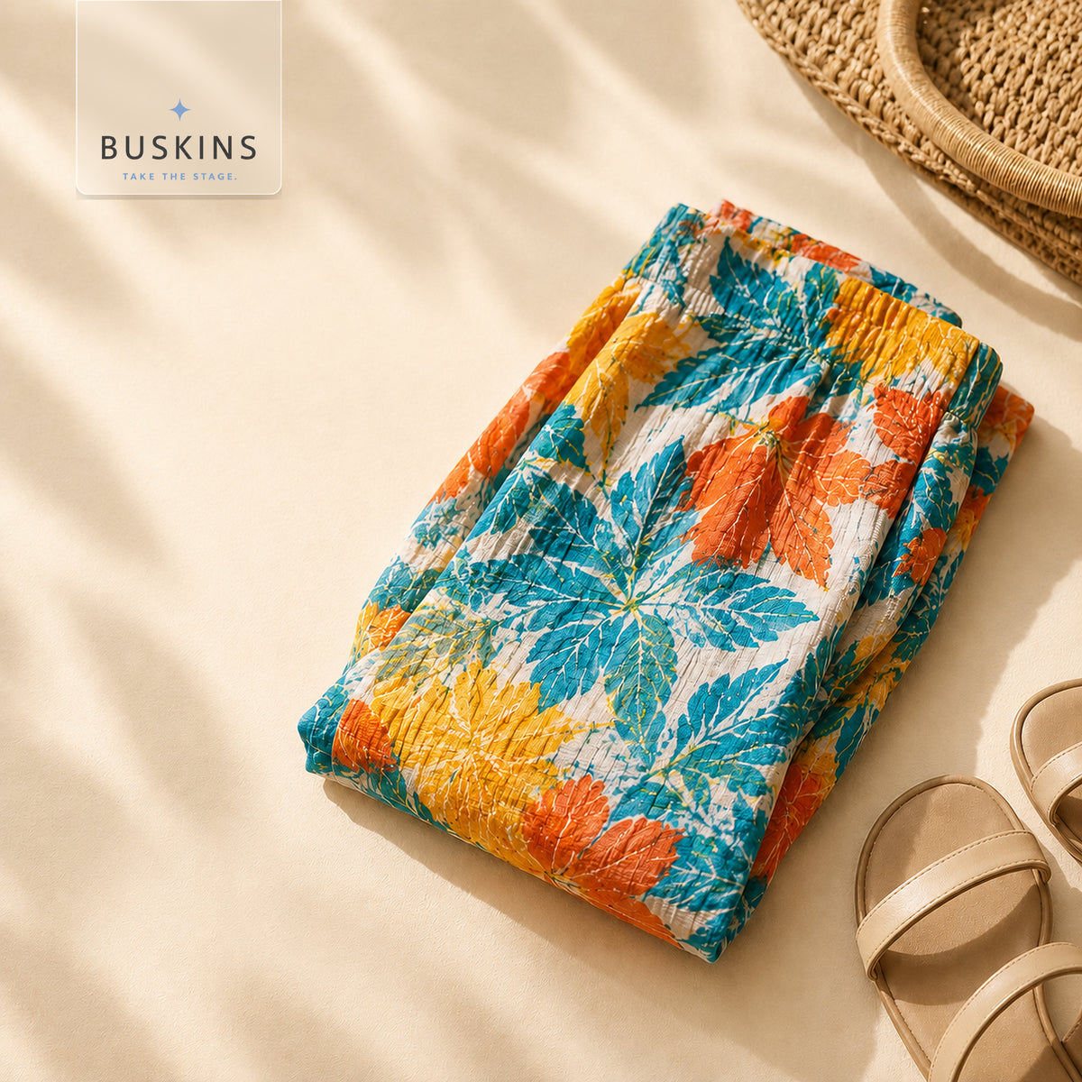 Tropicana Printed Wide-Leg Pants